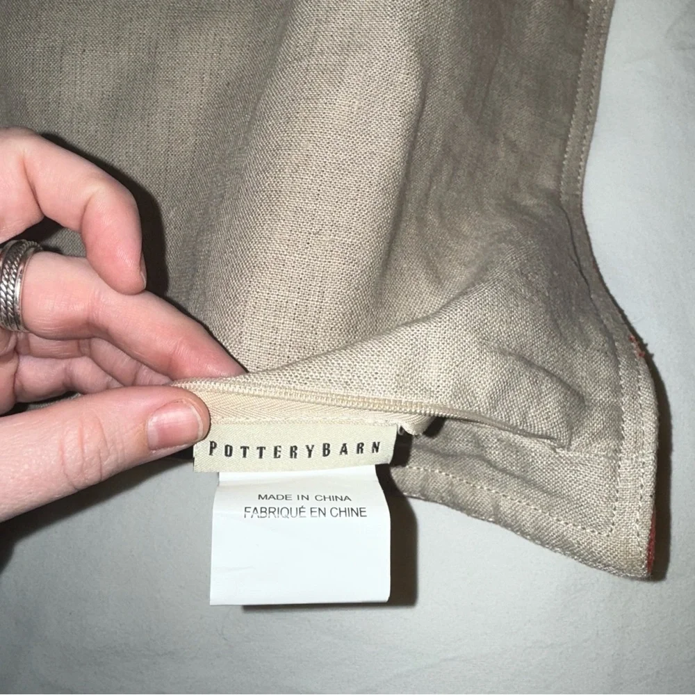 Pottery Barn faux suede pillow cover